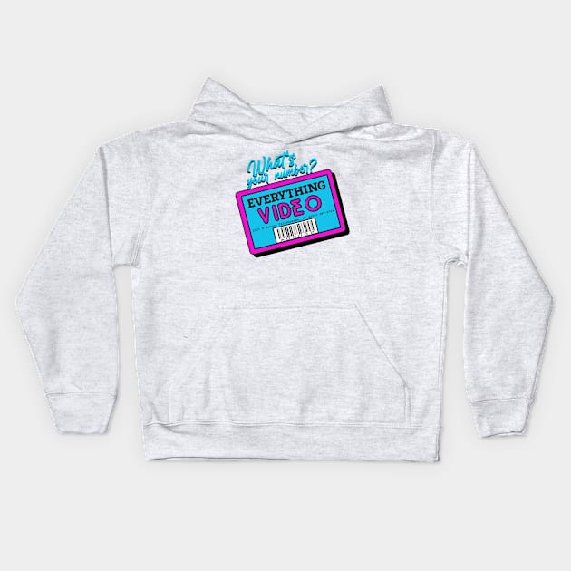 Everything Video - Limited Rental Store Collection Kids Hoodie by Dueling Decades